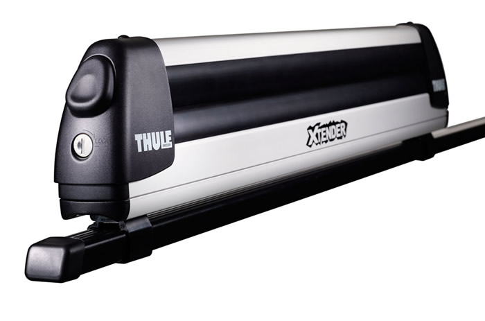 Thule xtender ski rack side view